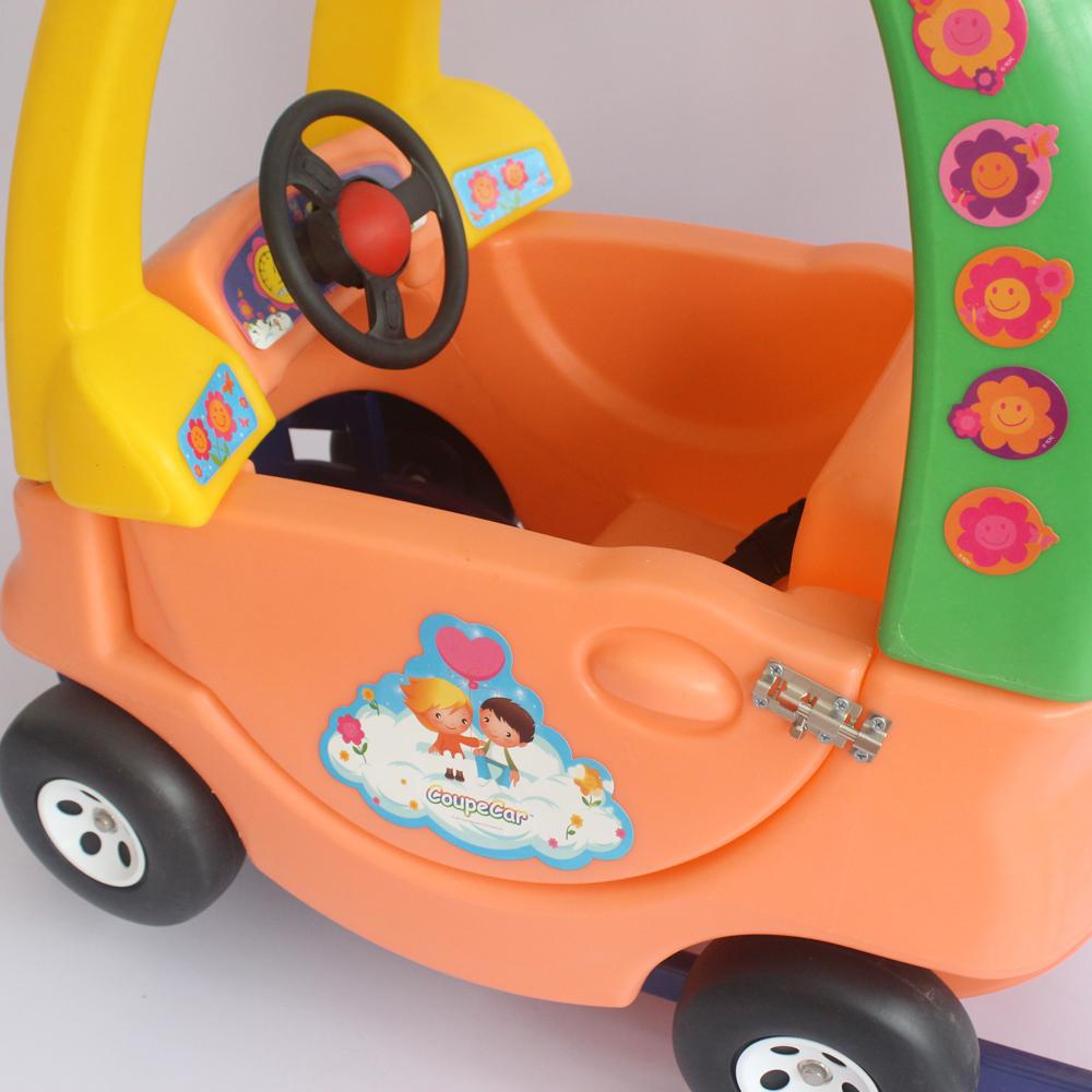  Kiddy Children Shopping Cart with Plastic Toy Car Shape
