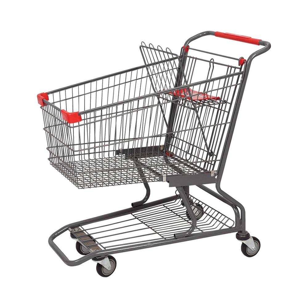 Uk 4 Wheel Rolser Promotional Hand Push Shopping Trolley 