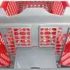 100L Durable Lightweight Wholly Plastic Carts for Supermarket 