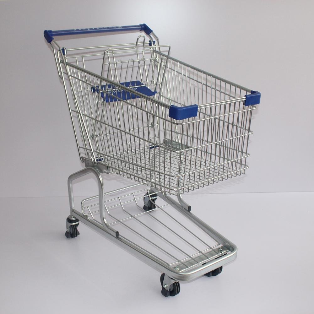 100L German Multifunction Supermarket Storge Shopping Cart